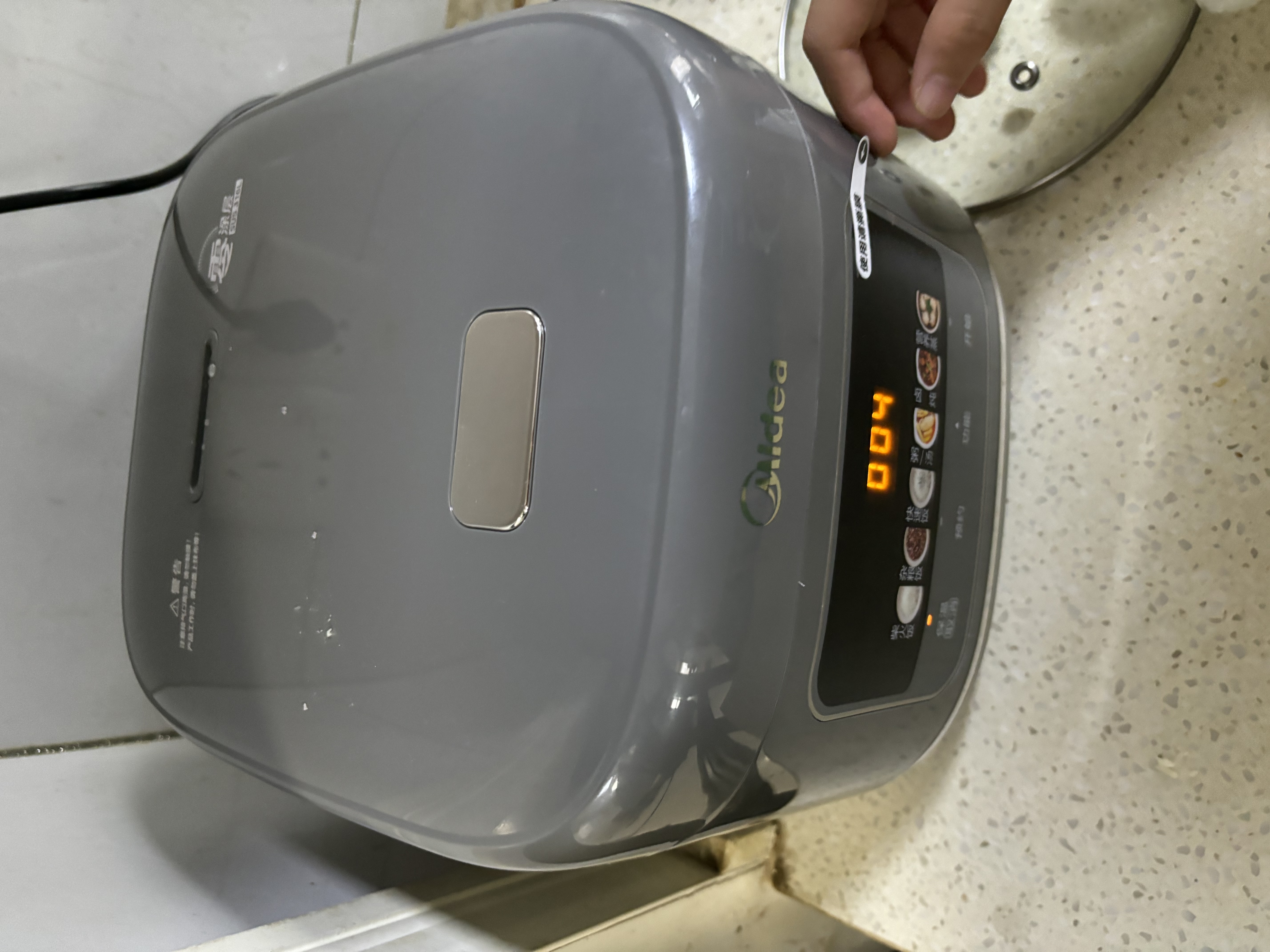 美的（Midea）电饭煲0涂层电饭锅5L大容量316L不锈钢内胆4-5人无涂层家用多功能微压电饭煲MB-RE587S 实拍图