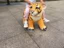 江博士学步鞋夏季男女童轻便运动风宝宝儿童凉鞋2B14A2042CW米/紫25码 实拍图