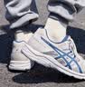 亚瑟士ASICS男鞋透气跑鞋运动鞋缓震舒适跑步鞋 GEL-CONTEND 4 米白色/蓝色 41.5 实拍图
