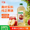 汇源100%苹果汁2000ml*1瓶实惠大桶家庭分享聚餐游玩畅享2L 实拍图