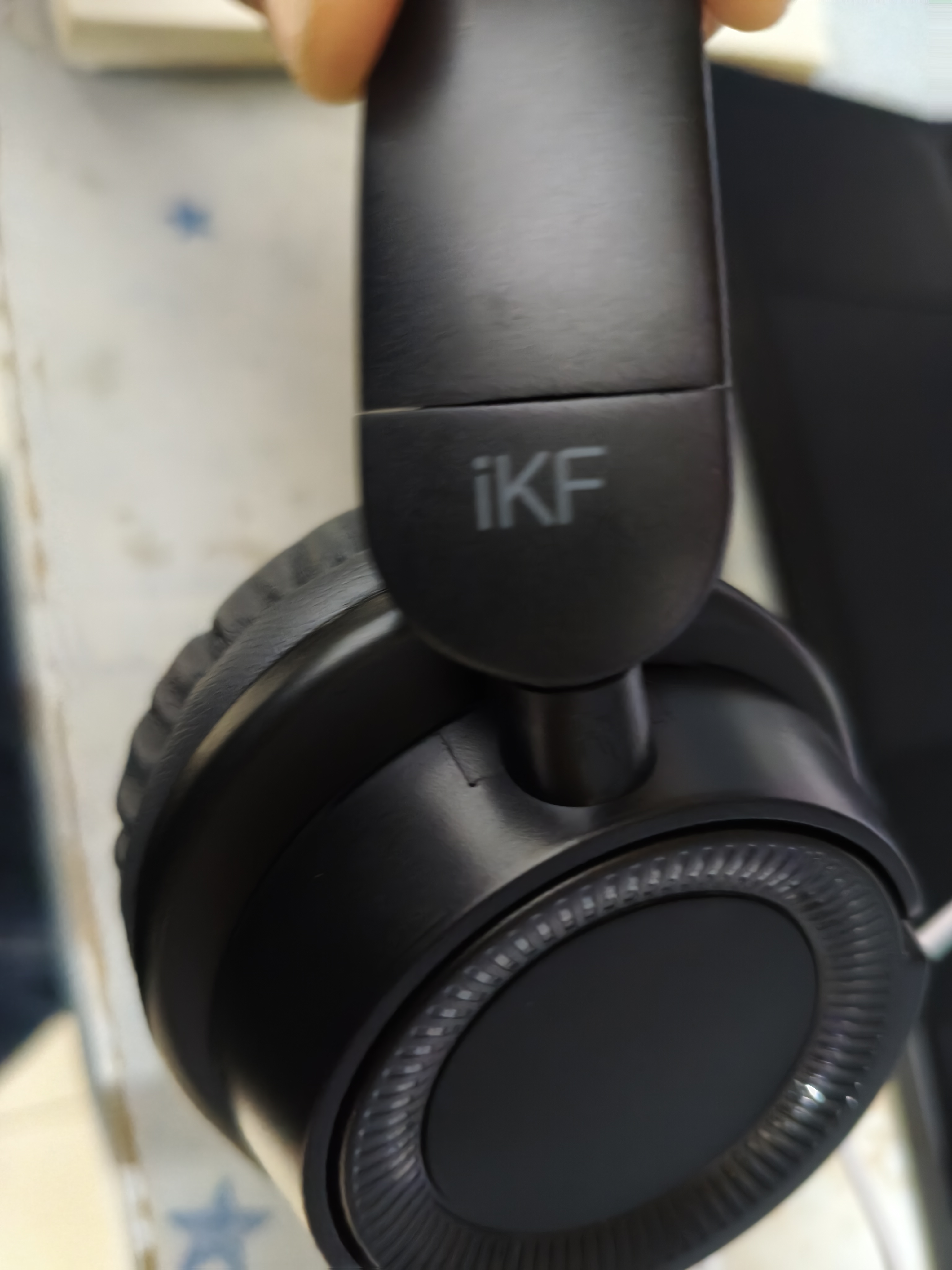 iKF FM四六级听力耳机调频考试专用英语四级耳机头戴式专四专八46级广播大学生收音网课充电雅典黑 实拍图