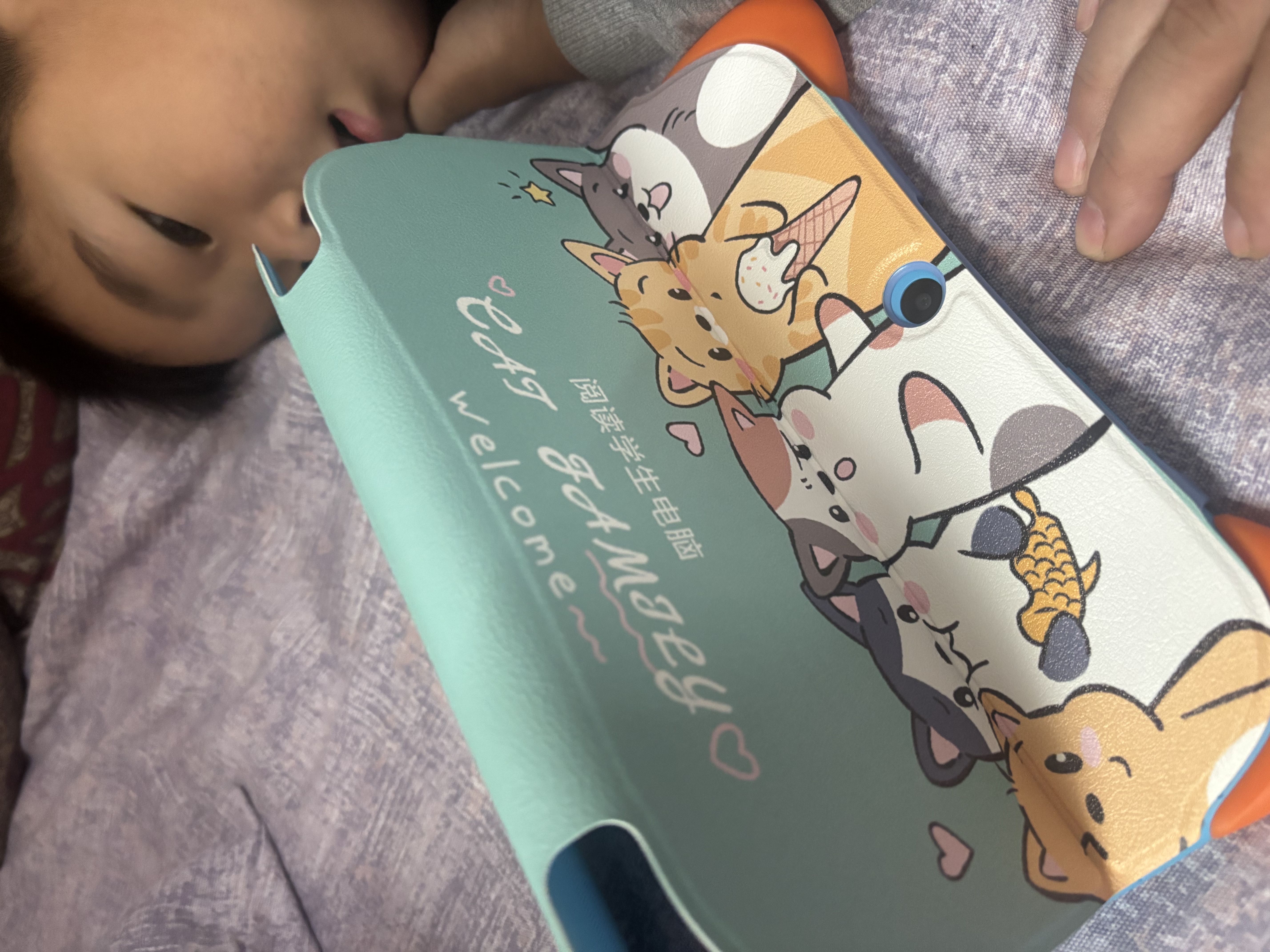 华夏方舟当/隔日达儿童学习机智能早教机1-12岁幼儿平板学前幼小衔接识字语文数学英语点读机小学生护眼故 全能版（256G蓝)小学幼儿安卓+思维课+护眼 实拍图