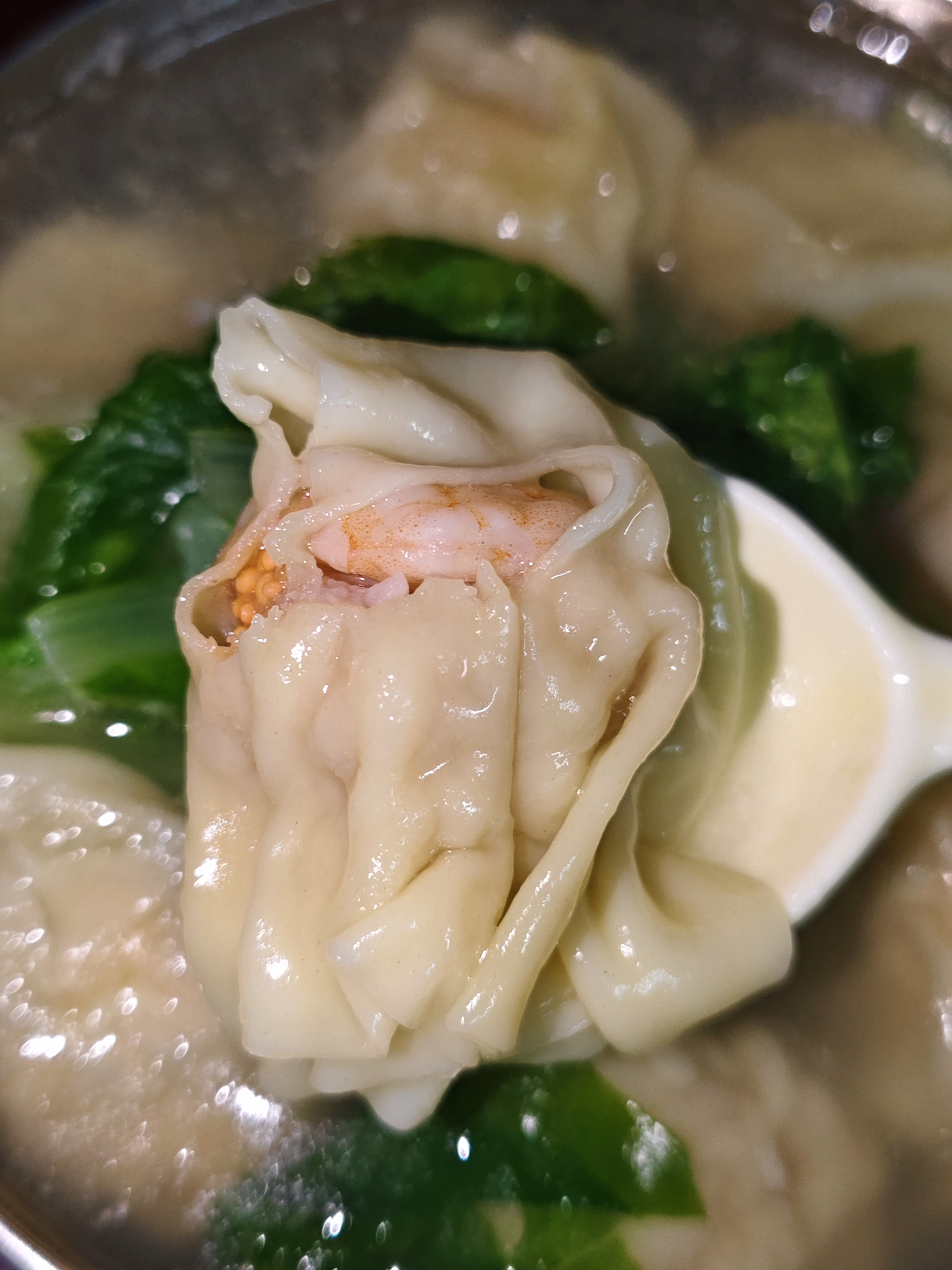 合口味鲜虾蟹籽云吞210g 手工包制馄饨水饺儿童速食宵夜云吞 实拍图