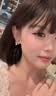 KRISTEN JUDI蓝色耳环女银针花朵珍珠流苏耳钉妈耳饰无耳洞蚊香盘耳夹七夕礼物 无耳洞耳夹款-送女友老婆闺蜜 浪漫实用礼物礼盒包装 实拍图