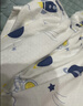 红豆儿童睡衣男女童春夏薄款纯棉家居服套装长袖裤空调服J3115白色140 实拍图