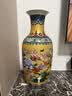 悦灵美 景德镇陶瓷花瓶摆件中式家居酒柜装饰品客厅书房博古架瓷器插花 高47CM金底牡丹冬瓜瓶+木底座 实拍图