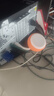 蔚乐电脑笔记本USB音响办公室通用影音扩音器低音炮小音响可移动式便携迷你扬声器桌面办公外置音箱 橙红色 实拍图