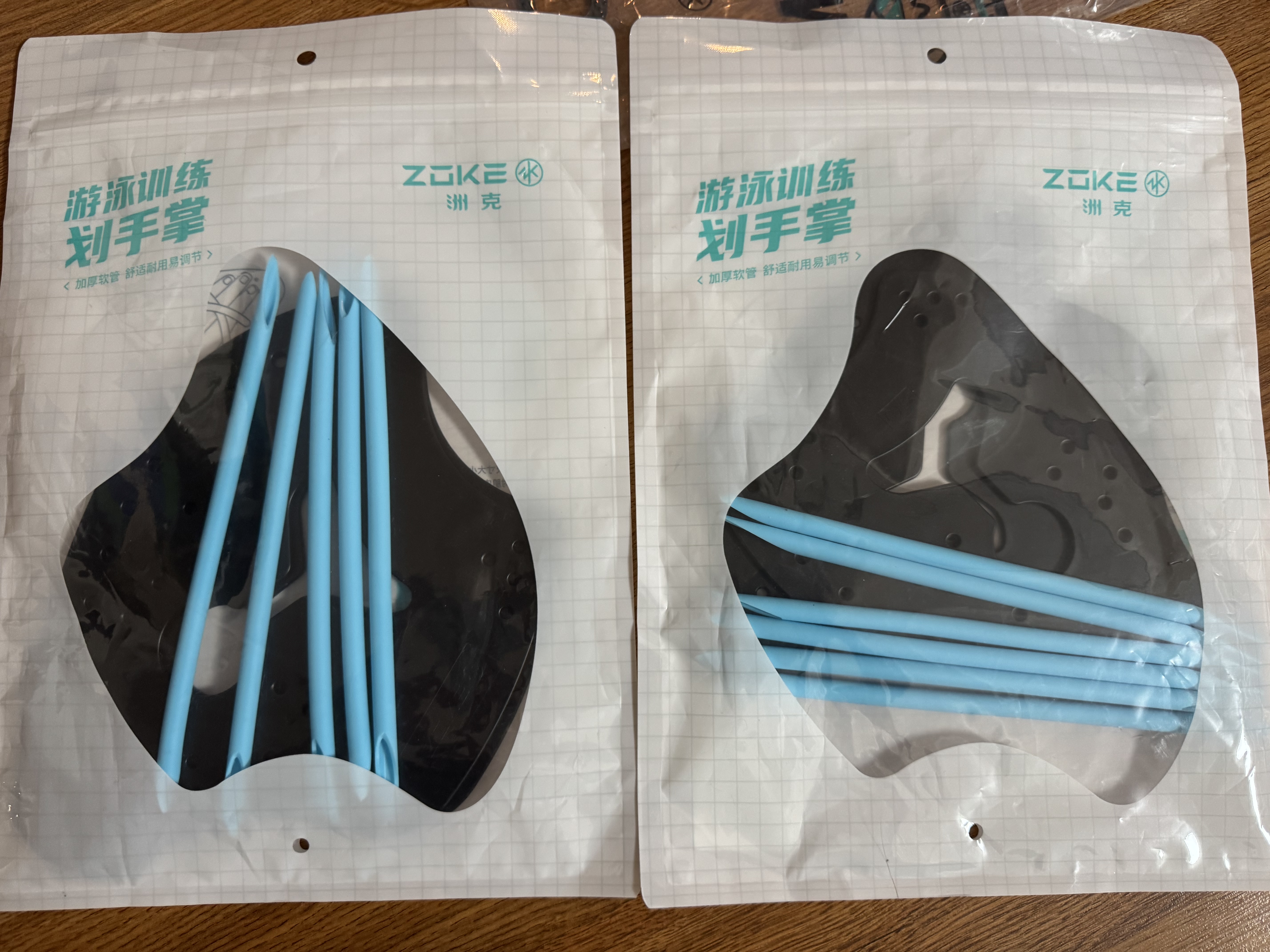 洲克（ZOKE）ZOKE游泳脚蹼专业训练蛙鞋橡胶鸭脚板潜水浮潜装备621505851-4 实拍图