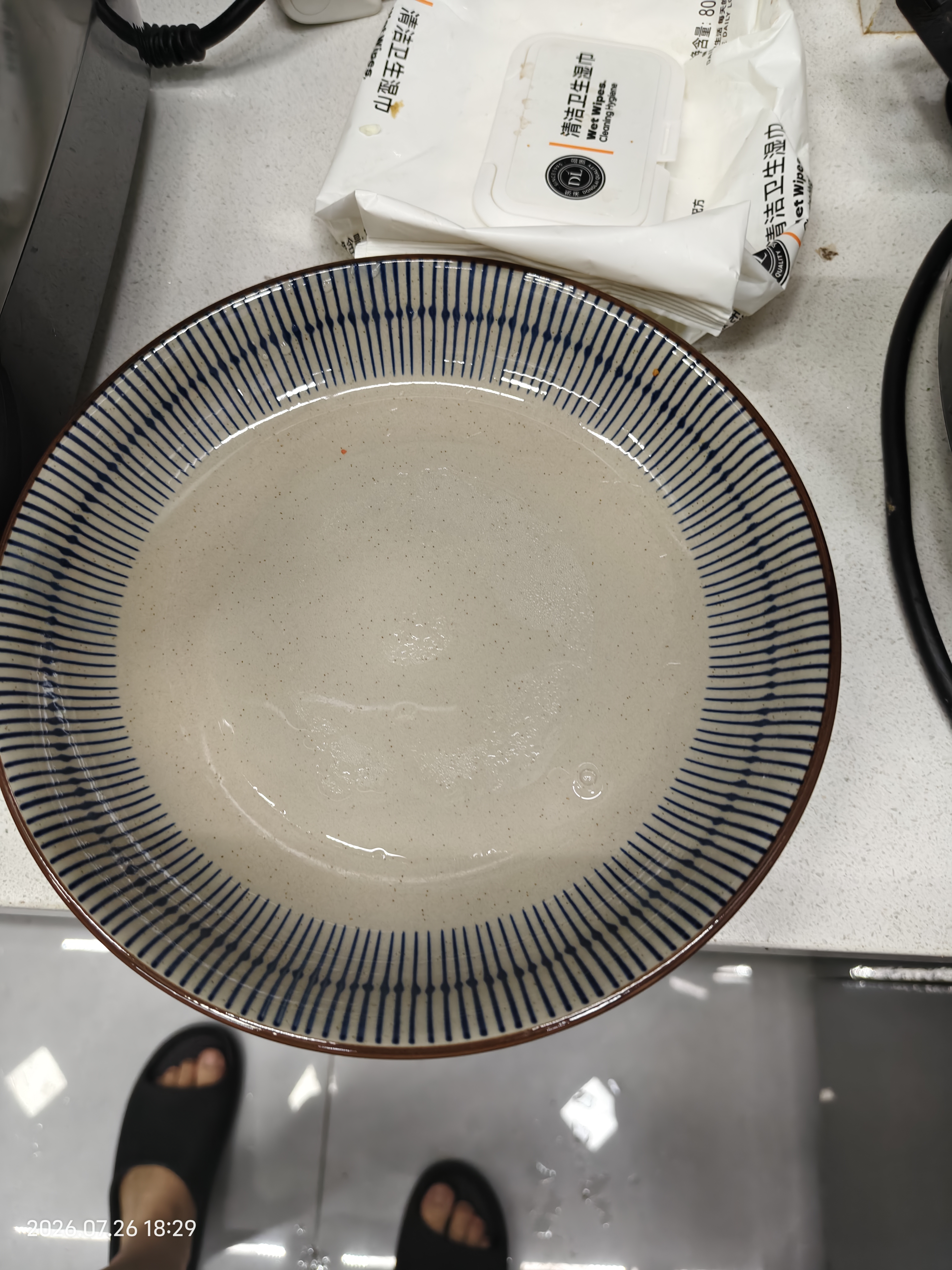 贺川屋陶瓷碗大号8英寸拉面碗日式吃面碗高温健康陶瓷螺蛳粉碗 2只 蓝雨 实拍图
