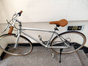 凤凰（Phoenix）公路自行车男女成人禧玛诺变速复古青少年学生平把公路赛车FR202 铝架700C-禧玛诺7速-电镀银哑光 700C【建议身高160-190CM】 实拍图