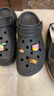 卡骆驰（CROCS）檀健次同款经典泡芙洞洞鞋百舒适男沙滩鞋女鞋休闲鞋|207521 黑色-001(含智必星) 37 (230mm) 38 实拍图