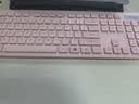 联想（Lenovo）无线键盘鼠标套装 键鼠套装 全尺寸键盘 商务办公 USB 适用笔记本台式机一体机 KN220/T221 粉色 实拍图