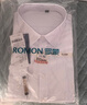 罗蒙（ROMON）纯色商务职业正装男士白衬衫工装外套长袖衬衣男CS108白色2XL 实拍图