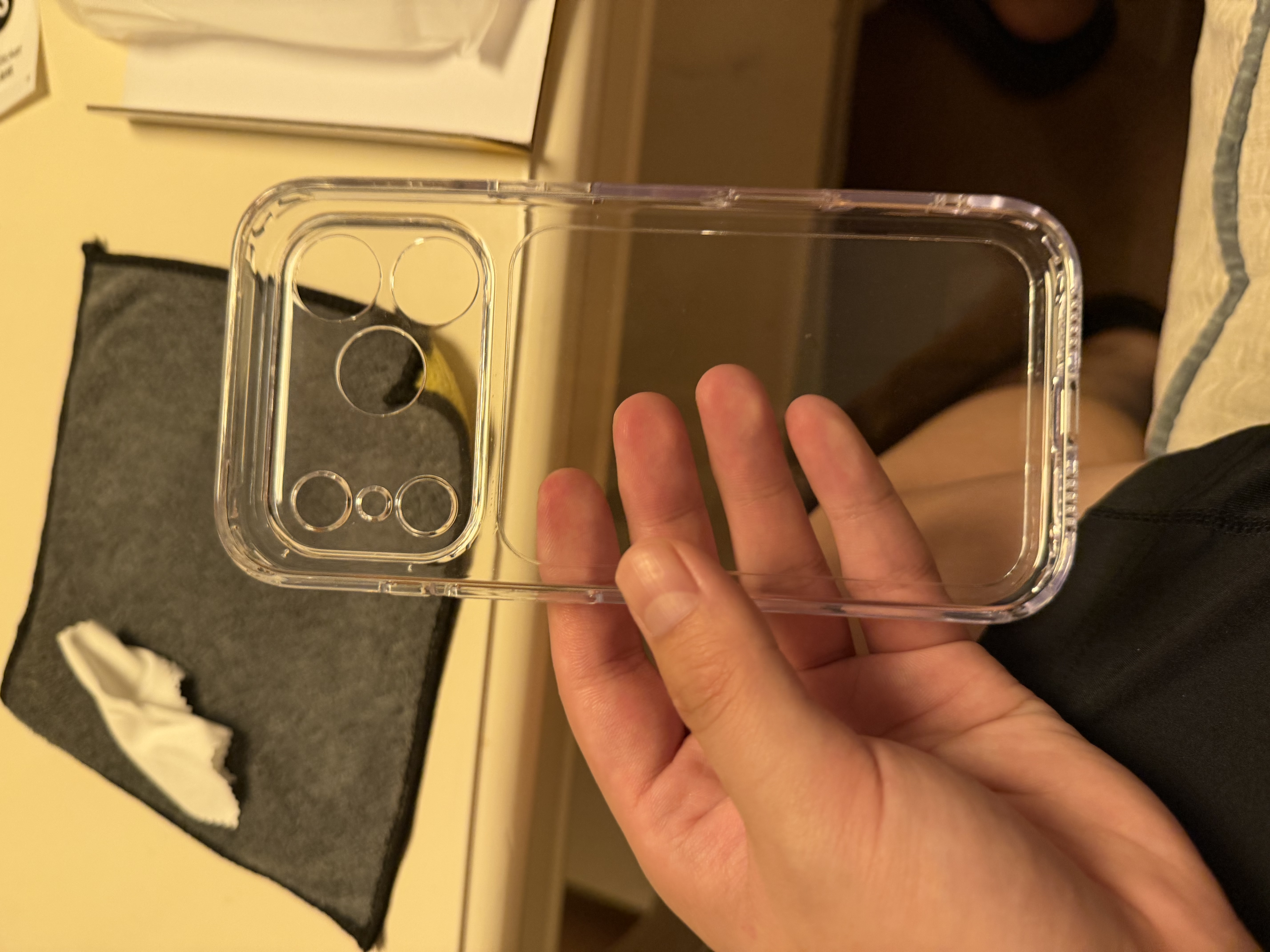 品胜【相机键全包轻薄散热】适用苹果17Pro手机壳iPhone17Pro保护套透明气囊防摔软边抗指纹保护壳 实拍图