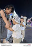 全棉时代婴儿隔汗巾纱布吸汗儿童开学幼儿园宝宝纯棉垫背小猫小鹿小鸟3条 实拍图