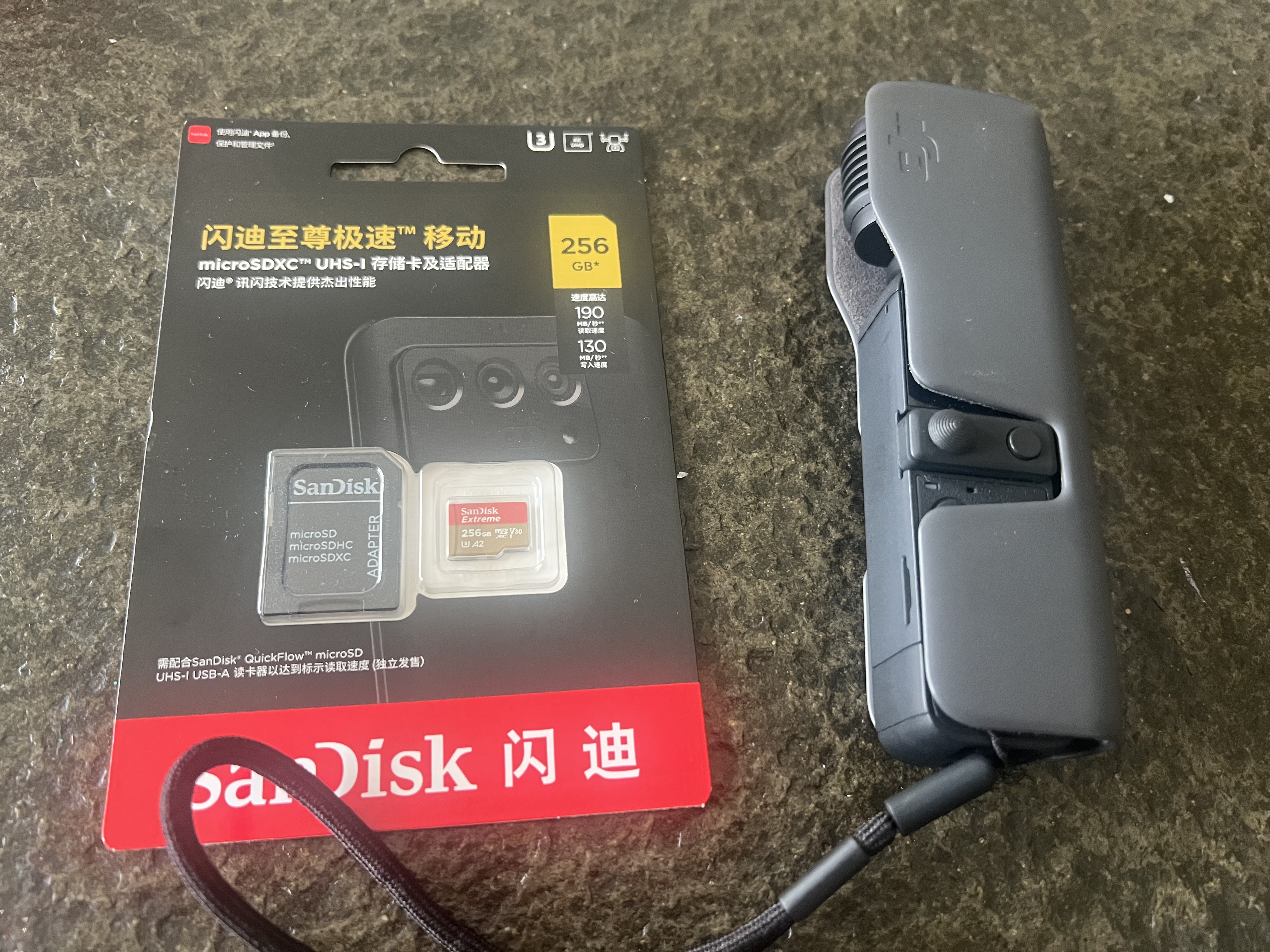 闪迪（SanDisk）256GB TF(MicroSD)内存卡4K极速金卡A2 V30 U3兼容大疆Pocket3/4P/Action 6运动相机/无人机存储卡 实拍图