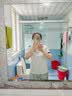 德玛纳（dme）【简约棉氨针织女式t恤】夏圆领字母撞色短袖t恤女 实拍图