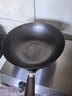 京严章丘款炒锅铁锅无涂层炒菜不粘锅家用精铁锅具燃气电磁炉用已开锅 【灶具通用】适合3-5人  赠盖铲  直径 32cm 百年工艺｜传统铁锅｜健康不沾 实拍图