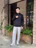安踏运动外套男秋季针织开衫立领休闲商务夹克长袖跑步训练上衣 实拍图