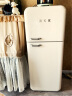 HCK192升哈士奇复古冰箱变频节能双门家用冷冻冷藏风冷无霜保鲜柜BC-192RS 智能变频 | 纤薄大容量 | 奶茶色 晒单实拍图