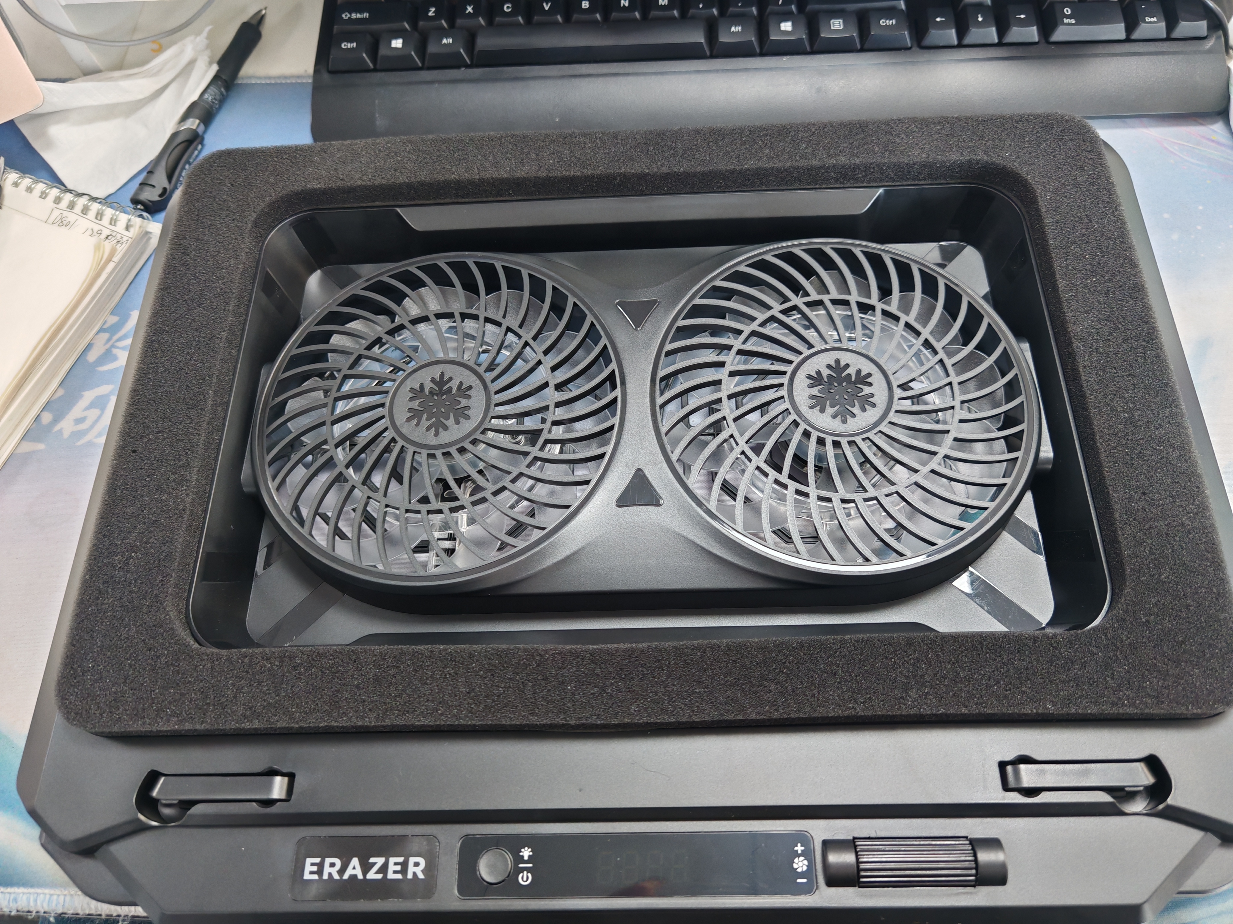 联想投资品牌异能者笔记本压风式拯救者Y9000P/R9000P游戏本散热器机械革命蛟龙电脑支架散热支架 实拍图