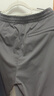 优衣库高弹力窄口九分裤DRY-EX速干常规款男女装轻薄运动裤482763 482763/07青灰色 M 实拍图