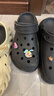卡骆驰（CROCS）檀健次同款经典泡芙洞洞鞋百舒适男沙滩鞋女鞋休闲鞋|207521 黑色-001(含智必星) 37 (230mm) 38 实拍图