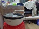 美的（Midea）电炒锅 电煮锅 电蒸锅家用电火锅电热锅多功能4L小电锅煎炒炖煮泡面不沾多用途锅HGE2811C 配蒸片 实拍图