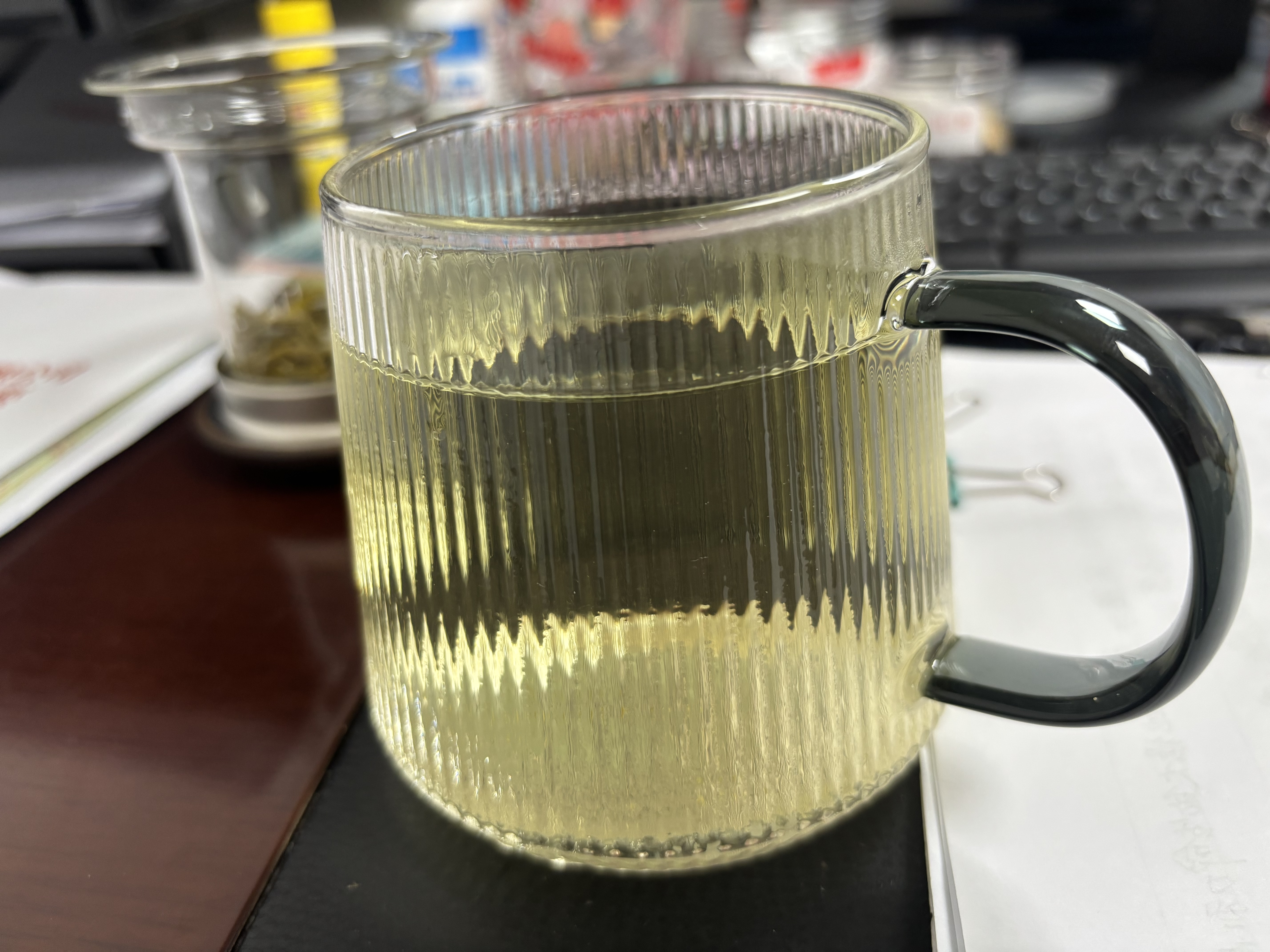 TEAHUE玻璃茶杯茶水分离杯女士个人专用办公室茶具水杯泡茶杯子 实拍图