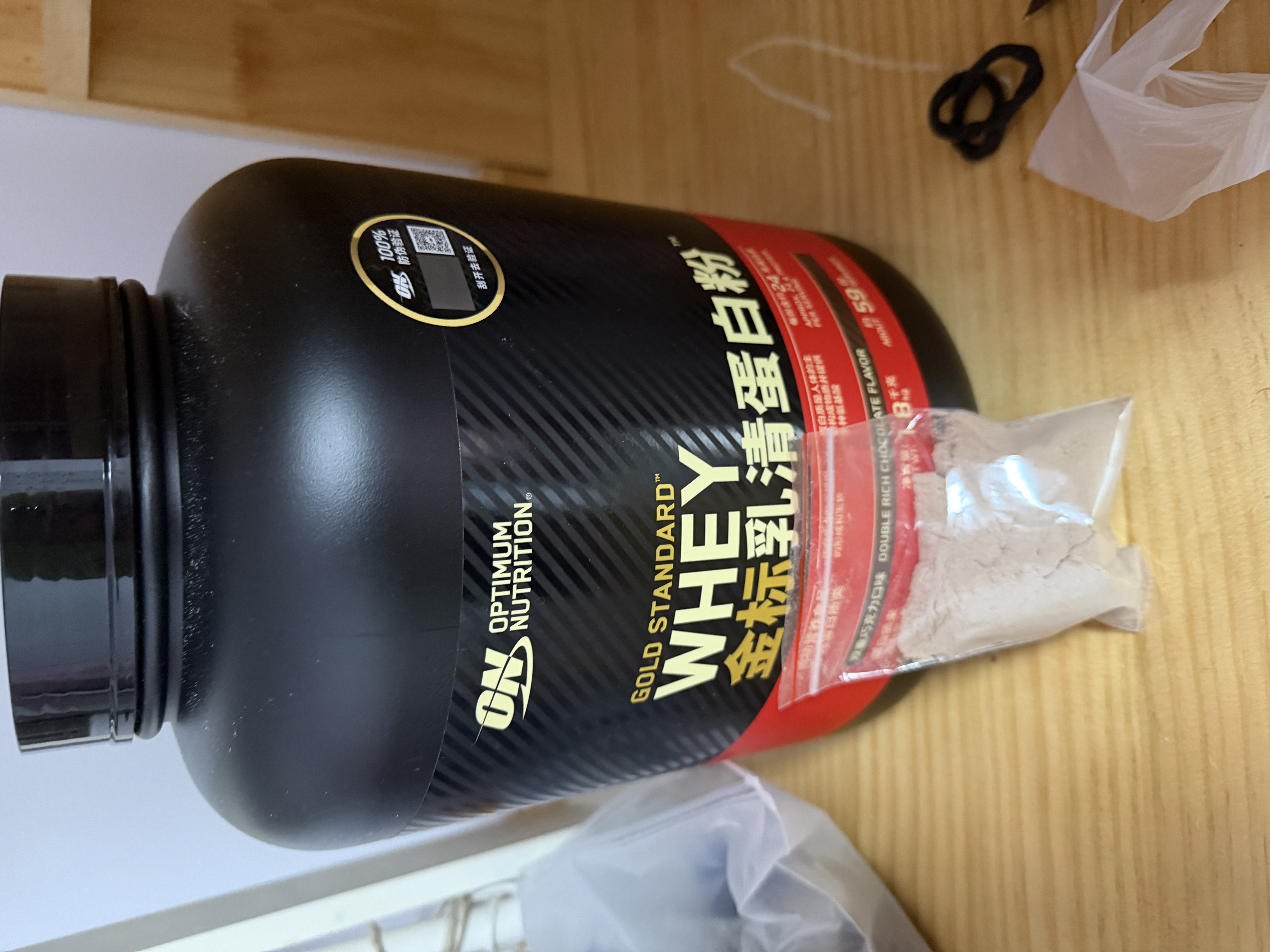 ON 金标乳清蛋白粉  高蛋白 分离乳清为主 补充蛋白质 双重巧克力味 79%高蛋白【热卖】 1.8kg*1罐 实拍图
