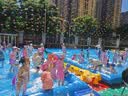 佑游儿童泳衣女童女孩夏可爱连衣裙平角青少年泳装三件套32625粉色XL 实拍图