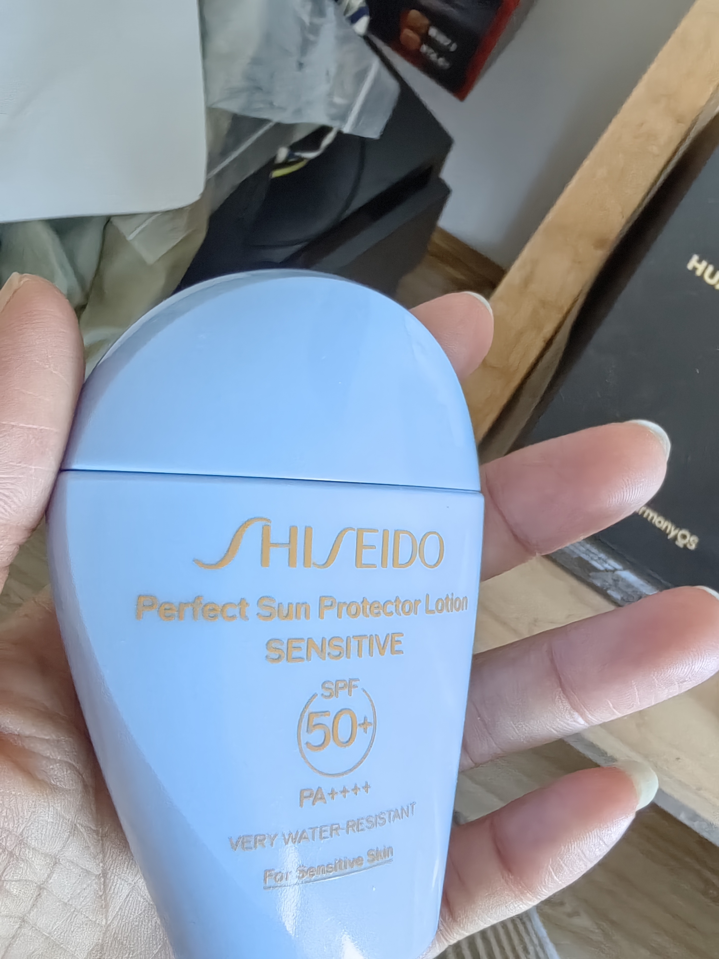 资生堂（SHISEIDO）新艳阳敏胖子防晒霜50ml敏感肌专用舒缓维稳保湿七夕情人节礼物女 实拍图