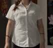 高绅风度短袖衬衫女士衬衣夏季商务修身职业正装白色免烫工装通勤工作服 方·领纯白色【到货快】 37 /L码 实拍图