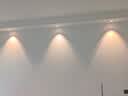 欧普照明彩虹双眼皮小山丘射灯LED家用客厅嵌入式聚光灯背景墙洗墙灯 10W-三色变光-【开孔7-8CM】 实拍图