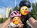 统步儿童头盔轮滑护具溜冰鞋滑板平衡车自行车可调节防护运动头盔 粉 实拍图