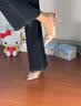 尤克达蒂（yookdd）高跟鞋女2026夏季新款法式千金风细跟凉鞋香槟色缎面蝴蝶结高跟鞋 香槟色 37 实拍图