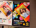 INSTAX富士instax立拍立得 mini相纸 彩虹单包10张+磁吸二合一相框 实拍图