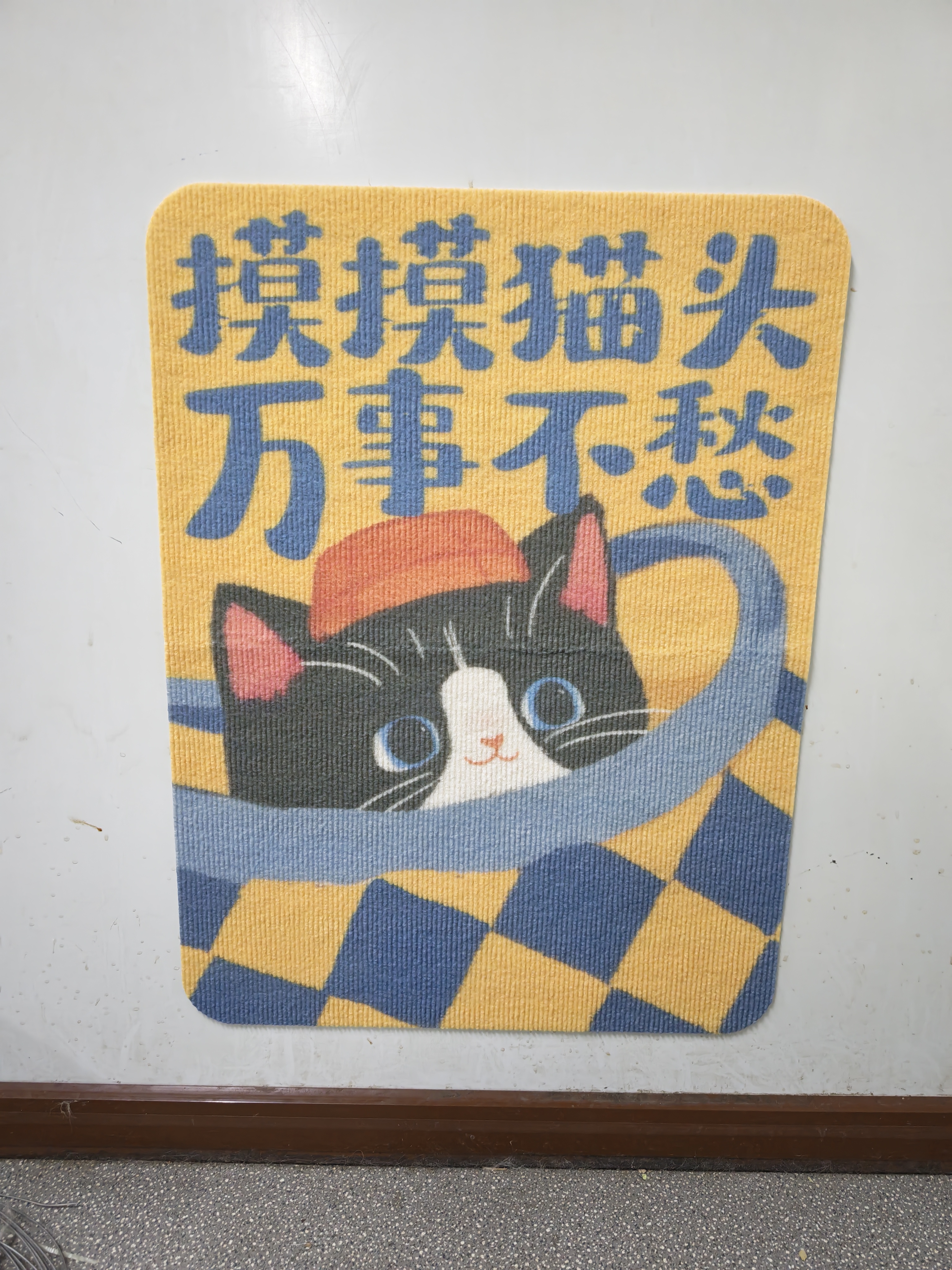 阿柴与猫门后猫抓板耐抓耐磨不掉屑攀爬垫贴立式墙粘贴防猫咪抓沙发保护贴 实拍图