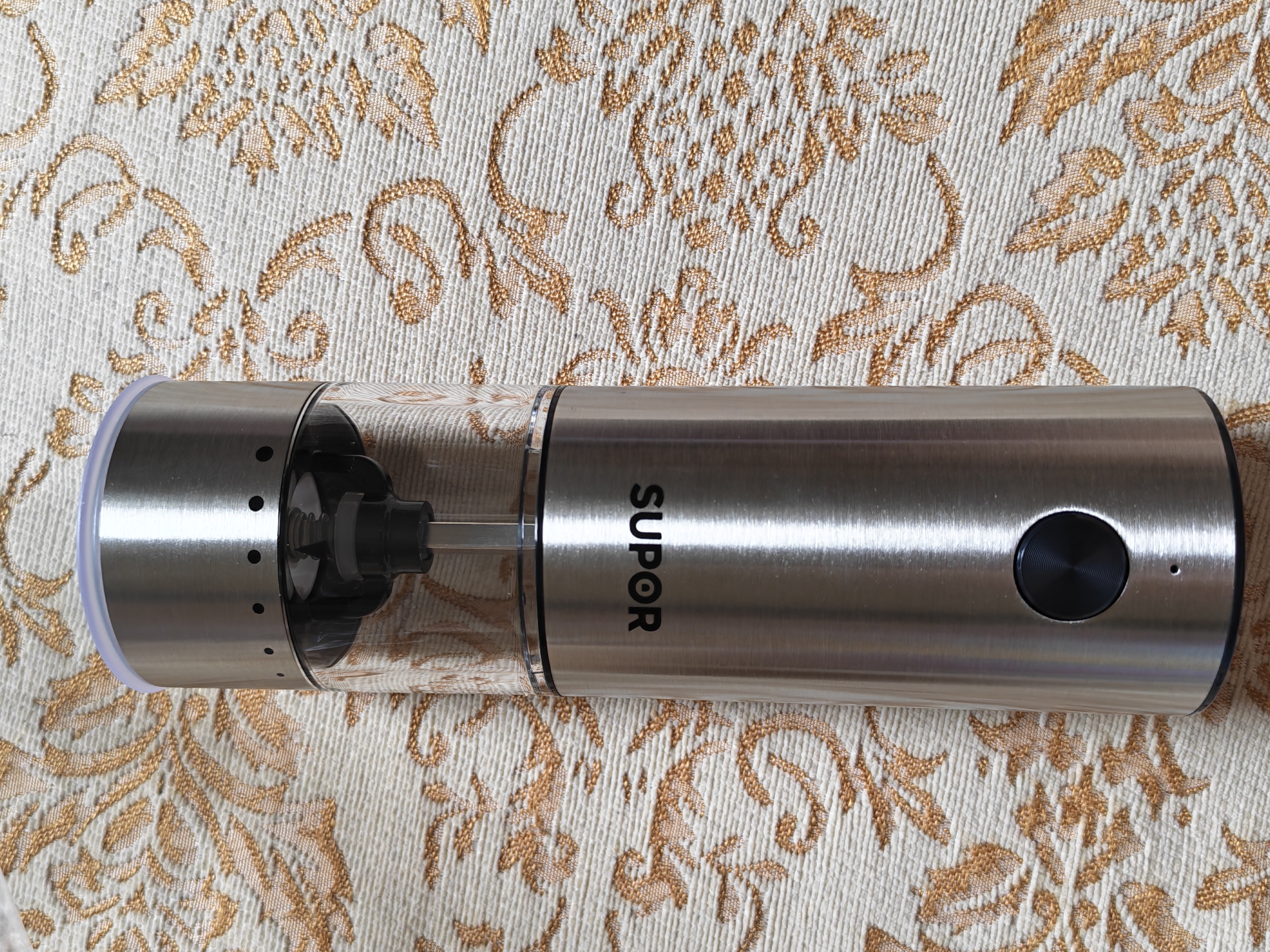苏泊尔（SUPOR）电动不锈钢研磨器充电式家用花椒黑胡椒海盐研磨器KGE17ES10 实拍图