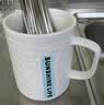 美厨（MAXCOOK）陶瓷杯马克杯 水杯泡茶杯家用咖啡杯早餐杯子400ml 蓝色MCH5923 实拍图
