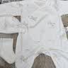 童泰【孕妈有礼-会员39.9元】婴儿衣服连体衣新生儿宝宝服纯棉春夏季 黄色贝贝熊（夏季款/纯棉） 59cm 实拍图