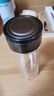 【京东物流配送】高硼硅双层玻璃杯大容量泡茶杯水杯子茶水分离杯 【双层加厚】茶杯350ml1只 实拍图