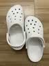 卡骆驰（CROCS）贝雅卡骆班洞洞鞋轻便耐磨一脚蹬休闲鞋女鞋时尚沙滩鞋|205089 白/深蓝-126(含智必星) 37 /38(230mm) 实拍图