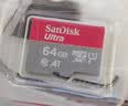 闪迪（SanDisk）64GB TF（MicroSD）内存卡 A1 U1 C10 至尊高速移动版存储卡 读速140MB/s 手机平板游戏机内存卡 实拍图