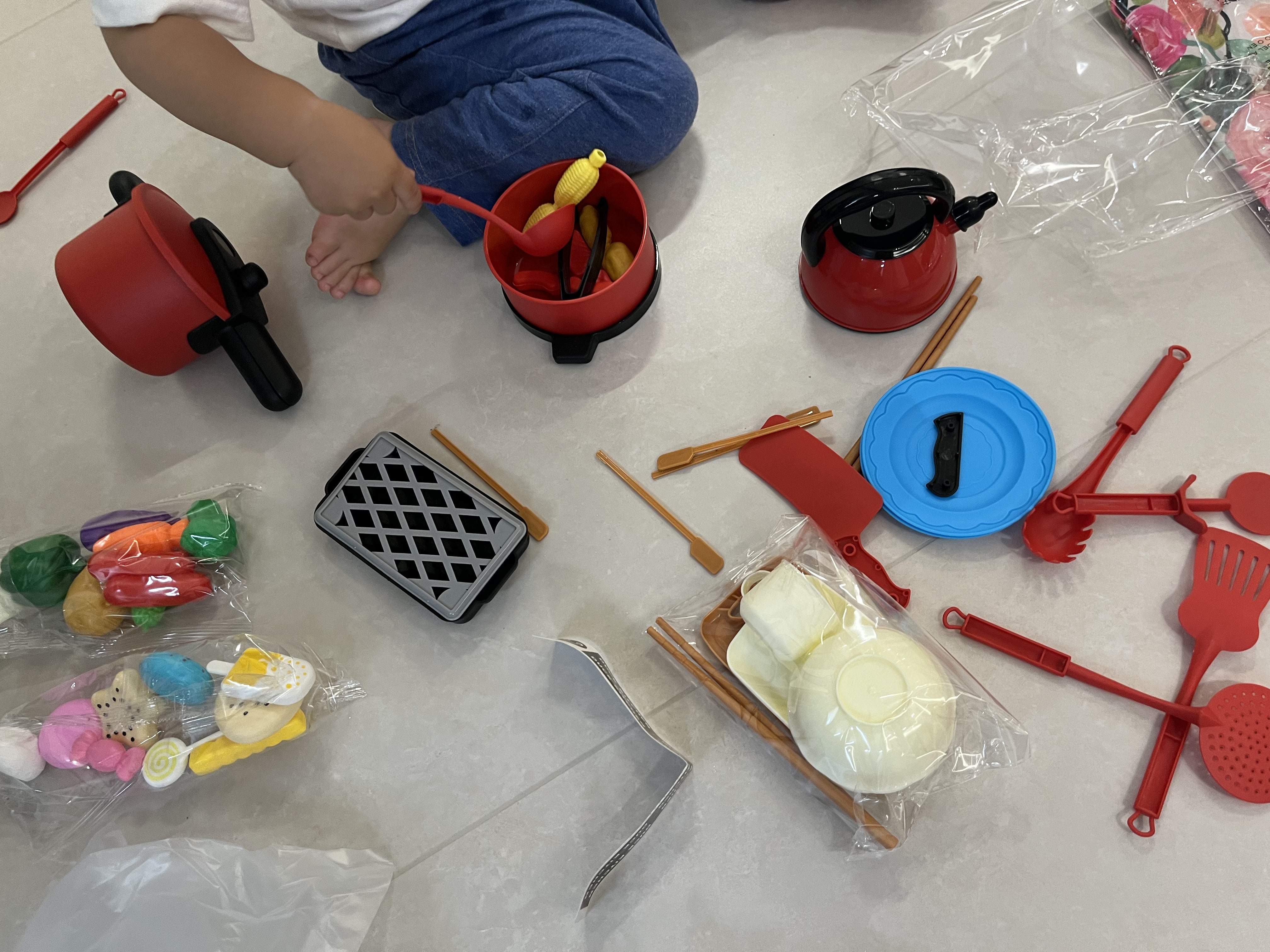 喜迪奇迷你小厨房儿童过家家做饭玩具厨具果蔬切切乐电磁炉男孩生日礼物 实拍图