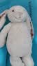 Jellycat害羞乳白色邦尼兔动物毛绒玩偶安抚玩偶娃娃送礼七夕情人节礼物 害羞乳白色邦尼兔 Small 实拍图