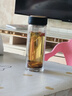 明霞玻璃杯双层大容量水杯便携车载男女商务茶水分离泡茶杯子550ml黑 实拍图
