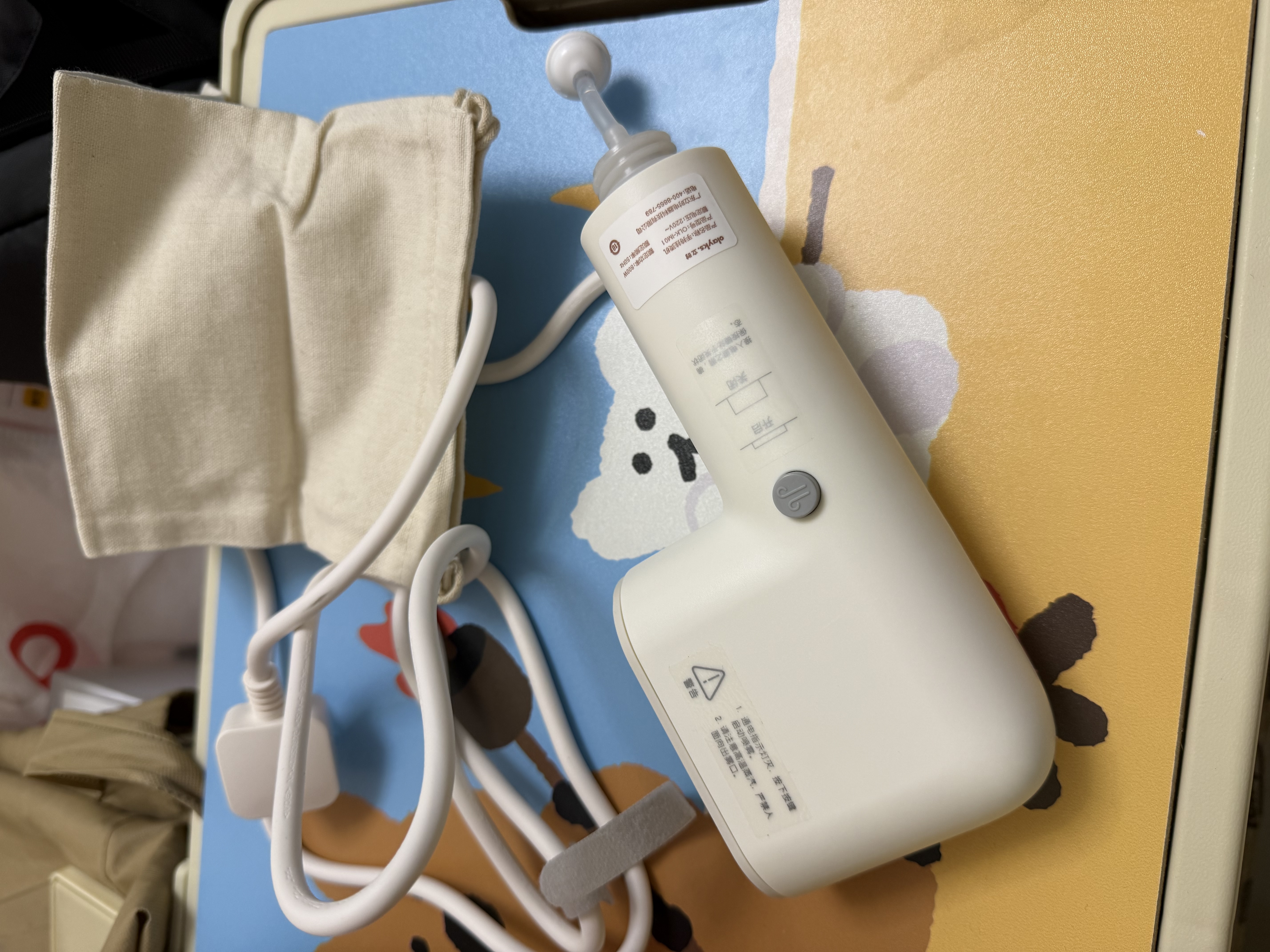 olayks立时 挂烫机手持熨烫机 家用熨斗小型蒸汽电熨斗便携式出差旅行烫衣服神器干湿双用免预热秒出蒸汽 陶白色（可上飞机高铁免托管） 实拍图