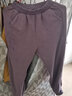 多妙屋女童裤子儿童运动裤冬装加绒加厚大童女孩休闲裤10898麻灰140 实拍图