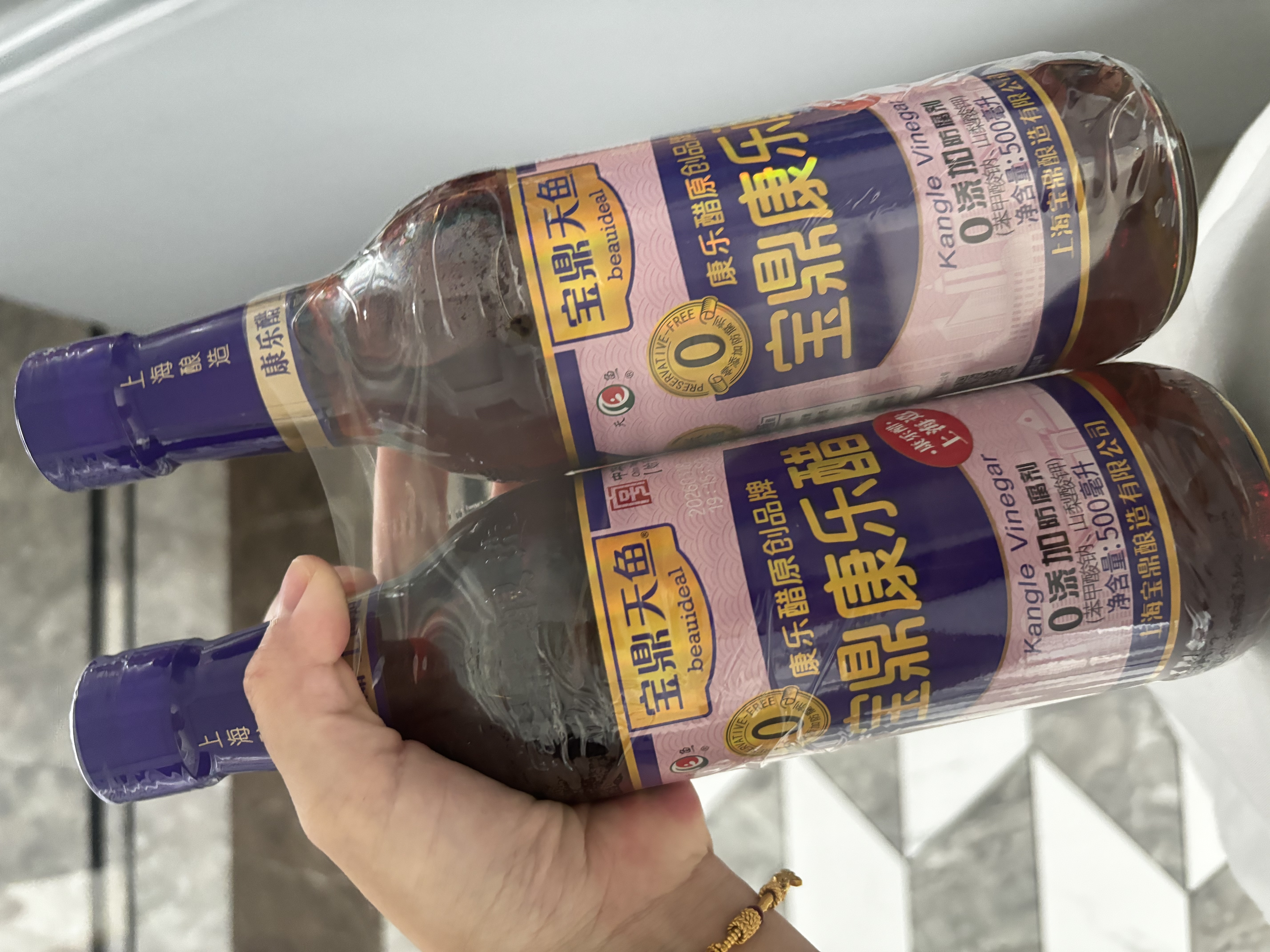 宝鼎天鱼上海宝鼎康乐醋500ml*2米醋海鲜醋蟹醋饺子醋凉拌零添加防腐剂 实拍图